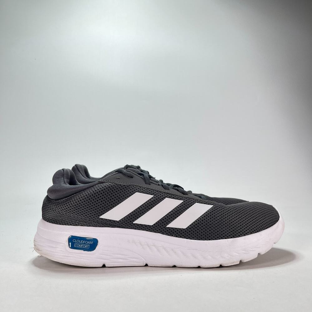 adidas Cloudfoam Comfy Dark Gray White Shoes Sneakers IH6131 Men's Size 11
